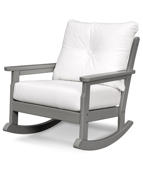 Vineyard Deep Seating Rocking Chair - Slate Grey/Natural