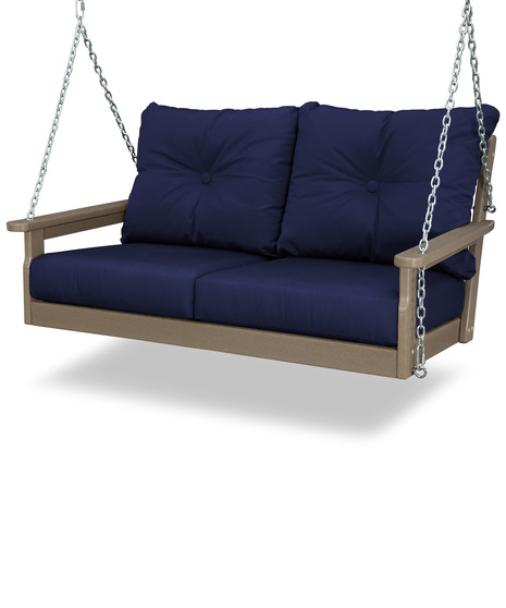 Vineyard Deep Seating Swing - Vintage Sahara/Navy