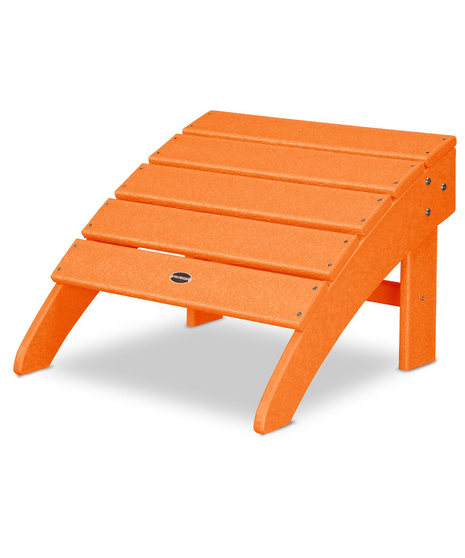 Palm Coast Ottoman - Tangerine