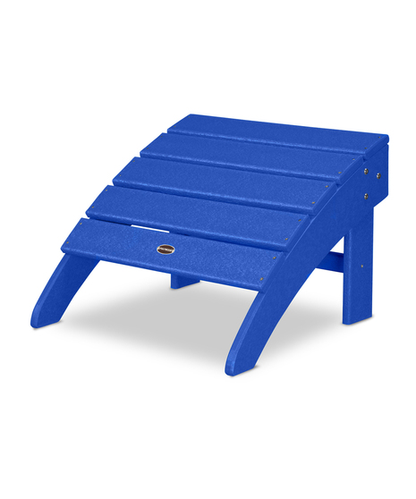 Palm Coast Ottoman - Pacific Blue