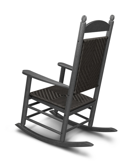 Jefferson Rocking Chair - Slate Grey with Cahaba Weave