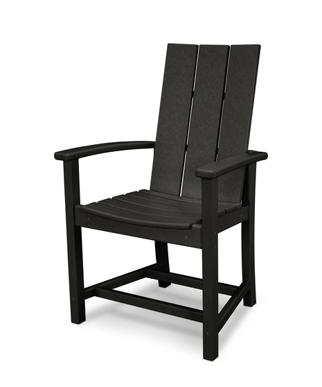 Modern Adirondack Dining Chair - Black