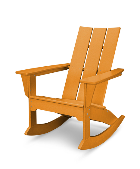 Modern Adirondack Rocker - Tangerine