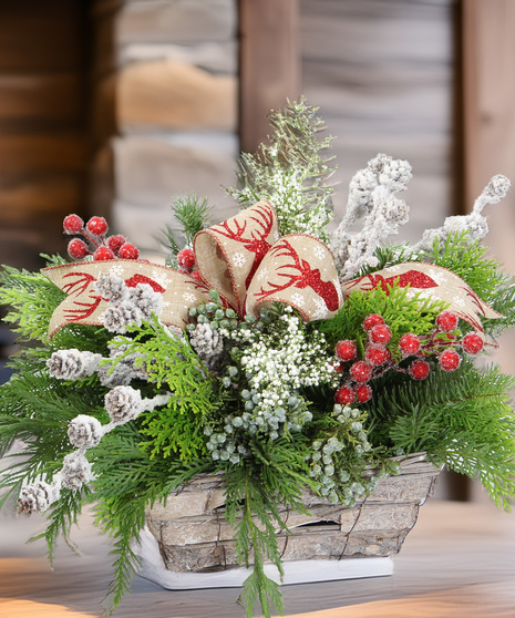 Montana Evergreen Centerpiece - send a bit of Montana for Christmas