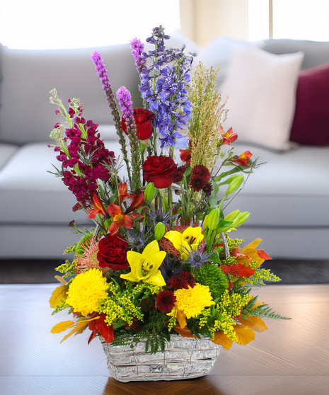 Montana Meadow - a wild, garden-inspired bouquet bursting with color