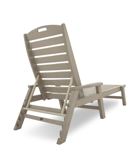 Nautical chaise with arms cheap