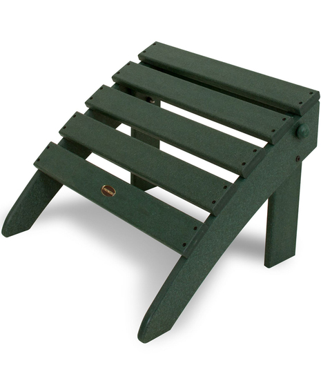 Classic Folding Ottoman - Green