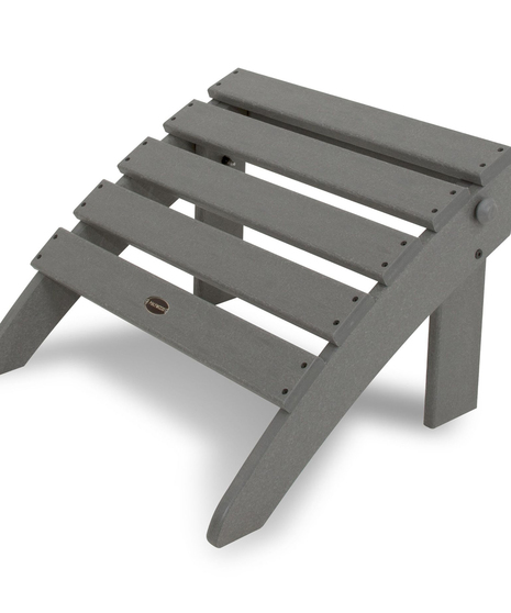 Classic Folding Ottoman - Slate Grey