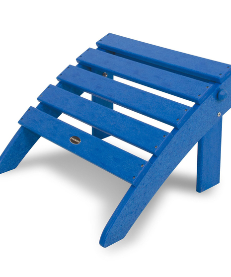 Classic Folding Ottoman - Pacific Blue