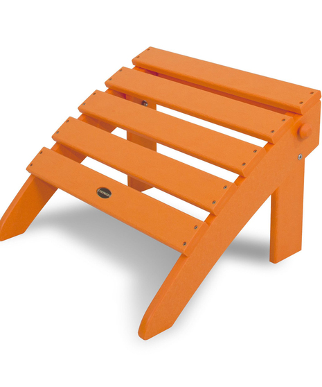 Classic Folding Ottoman - Tangerine