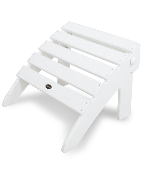 Classic Folding Ottoman - White
