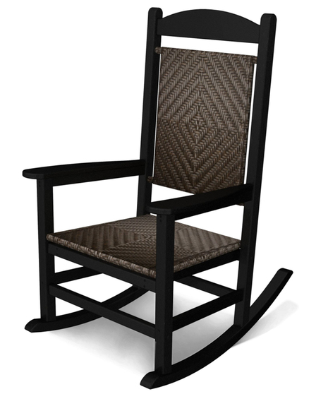 Woven seat online rocking chair