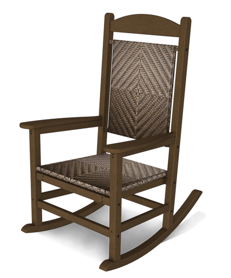 Presidential Woven Rocking Chair - Teak/Cahaba