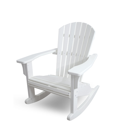 Seashell Rocking Chair - White