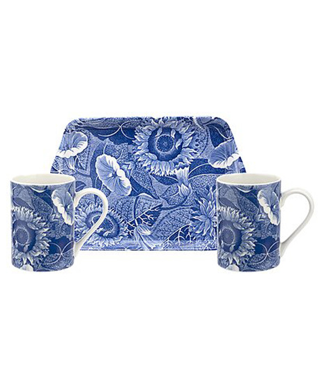 Sunflower Blue Room 3pc Mug & Tray Set