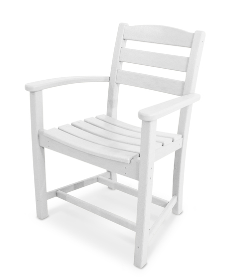 La Casa Cafe Dining Arm Chair - White