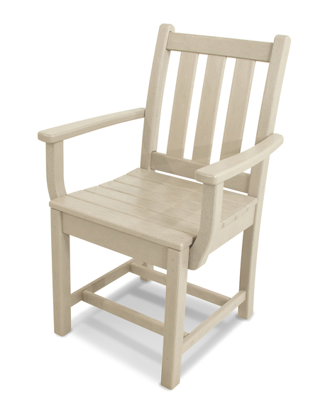 Traditional Garden Dining Arm Chair - Sand