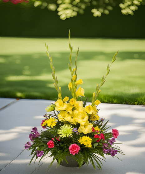 All-Around Cemetery Arrangement