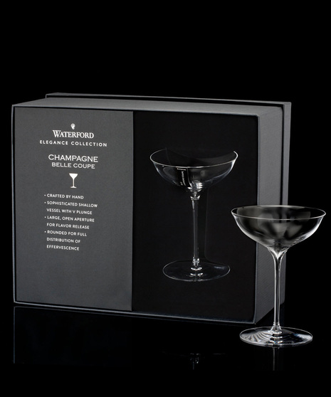 Waterford Elegance Champagne Belle Coupe, Pair