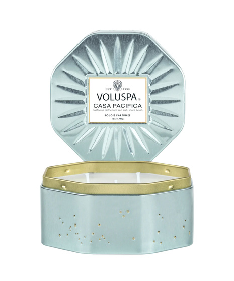 Voluspa 3-Wick Octagon Tin Candles