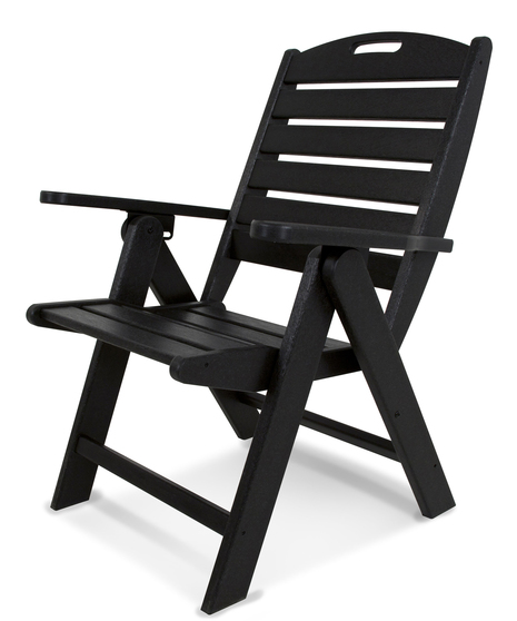Nautical Highback Chair - Black