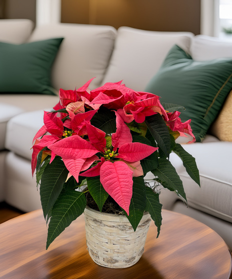 Pink Poinsettia in 6