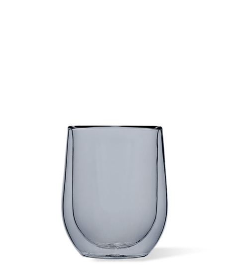 Crafted with lightweight yet durable double-walled glass that's hot and cold ready. Not to mention, a great addition to your bar cart.
