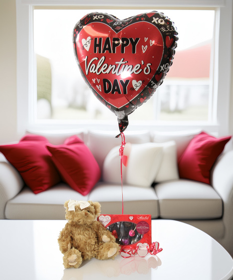 The SuperWorks! (keepsake bear, balloon & chocolate confections)