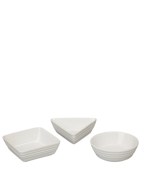 Stoneware Tapas Dishes, Set of 3